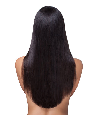 Jet Black Human Hair Wig