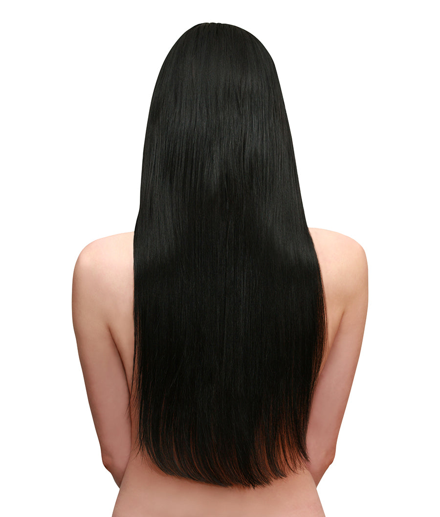 Long Hair Jet Black Wig
